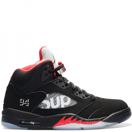 Air Jordan 5 Retro Supreme 'Black' (824371 001)