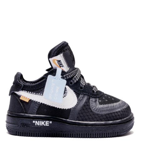 Nike Air Force 1 Low Off-White TD 'Black' (Toddler) (BV0853 001)