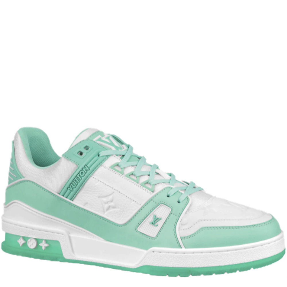 SALEOFF Louis Vuitton LV Trainer Sneaker Low White Green Sneaker - USALast