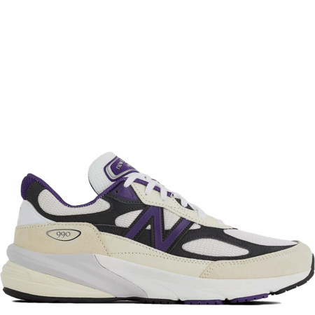 New Balance 990v6 Made in USA Teddy Santis 'White Black Plum' (U990WB6)