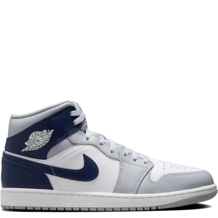 Air Jordan 1 Mid 'Wolf Grey Midnight Navy' (DQ8426 104)