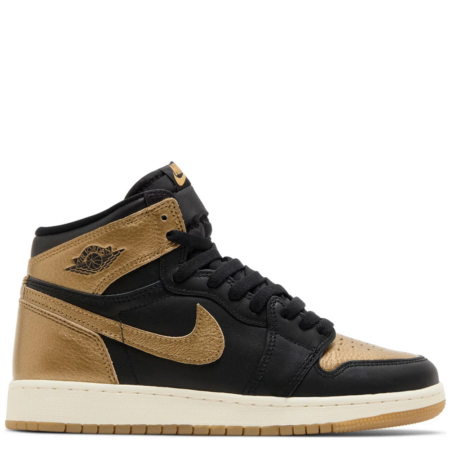 Air Jordan 1 Retro High OG GS 'Black Metallic Gold' (FD1437 071)